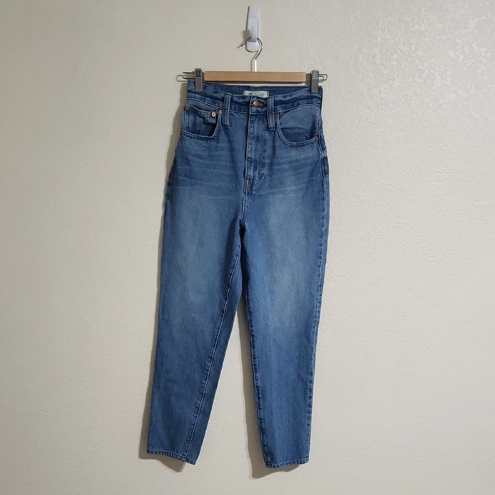 Madewell The Highest-Rise Momjean in Glencoe Wash Size 25 - Picture 5 of 14